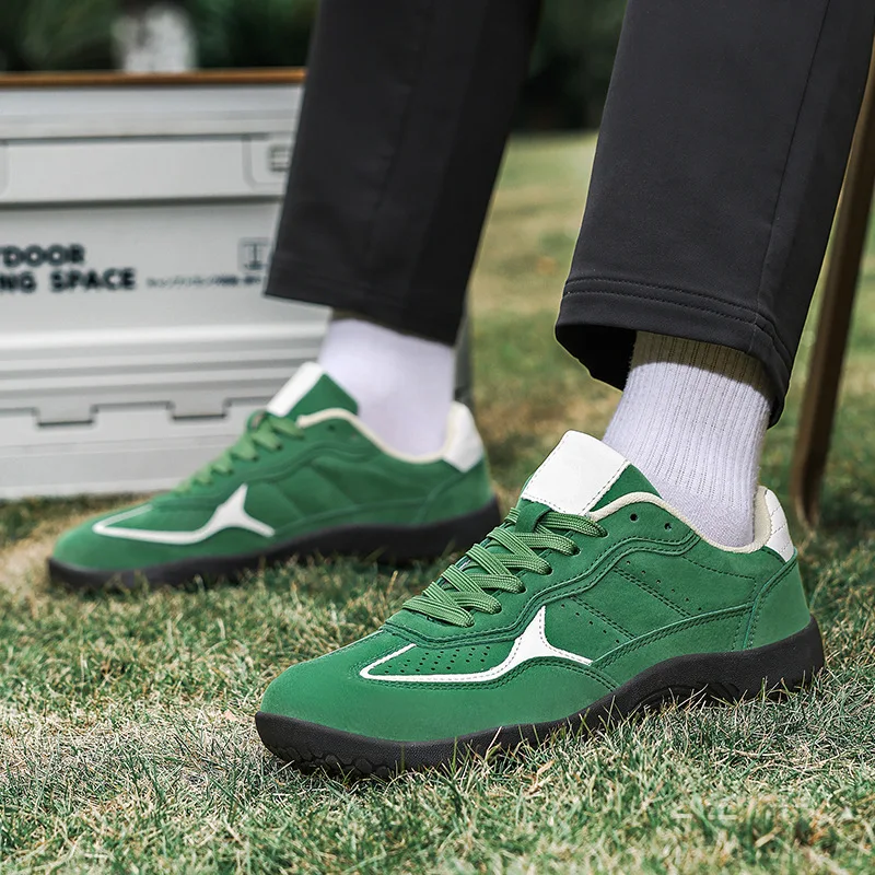 

2026 New Retro Widening German Training Sneakers Wide Toe Couple Wear resistant Casual Board Shoes