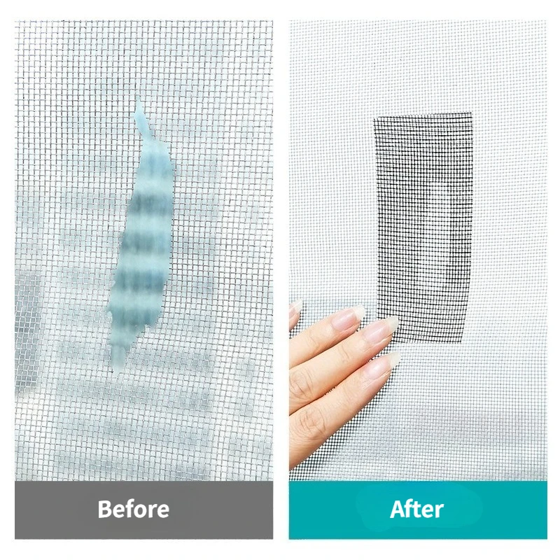 5x20cm Easy-to-Apply Window Screen Hole Repair Tape Mosquito Nets for Window Insect Screen Anti-Insect Self-Adhesive Mesh Patch