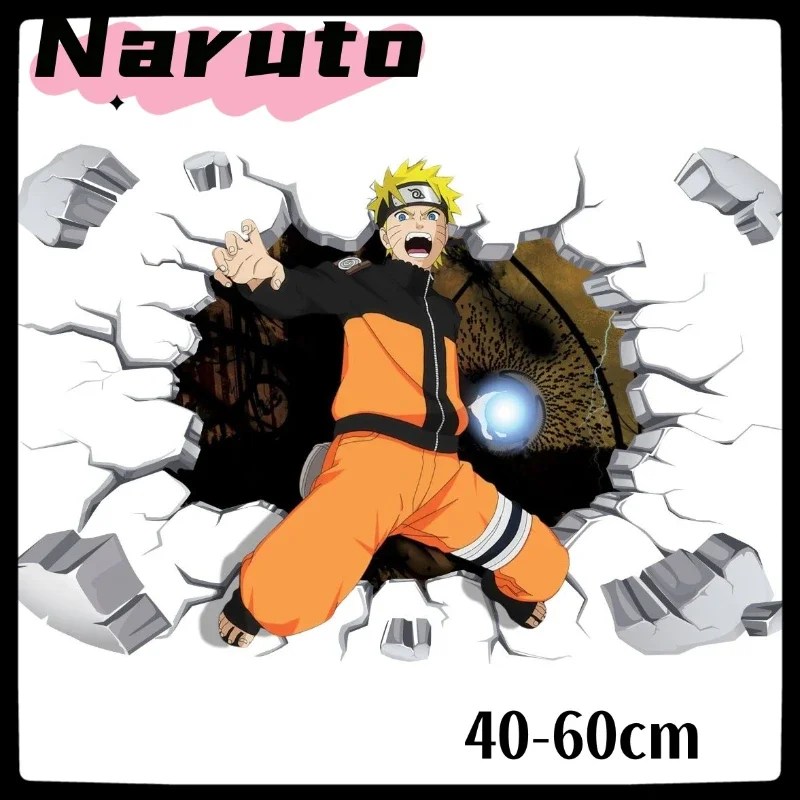 Japanese anime Naruto wall sticker comic wallpaper 3D three-dimensional adhesive wall sticker waterproof decorative painting