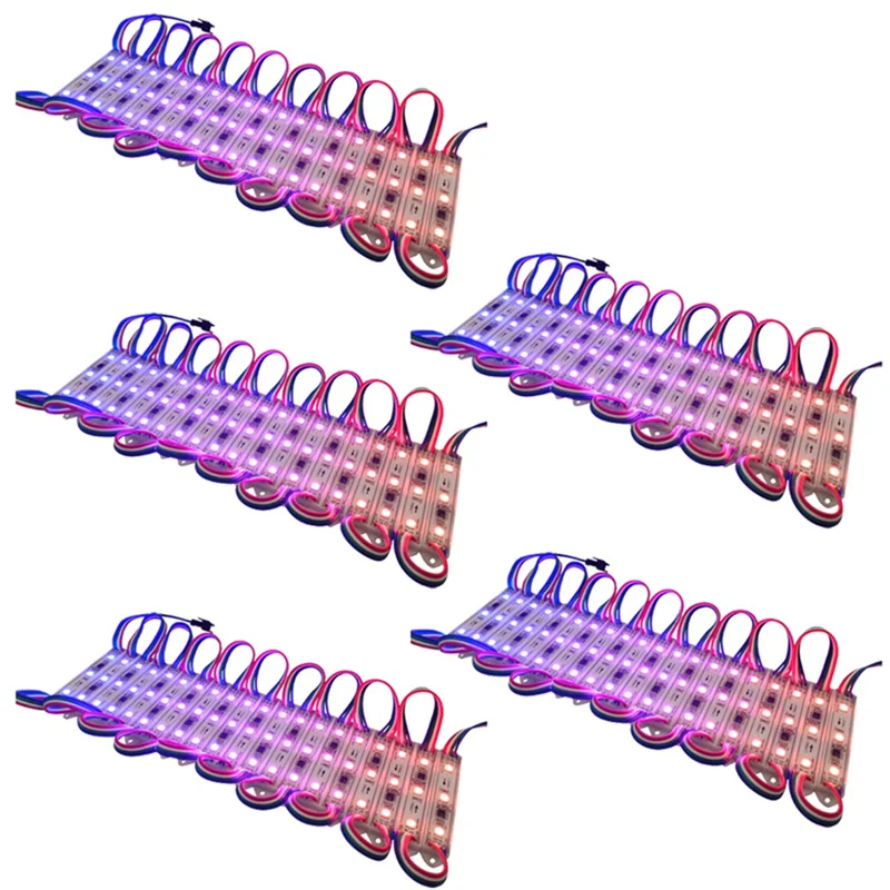 SEWS-DC12V RGB 5050 3 LED Modules Waterproof IP68 For High Brightness Channel Letters Colorful