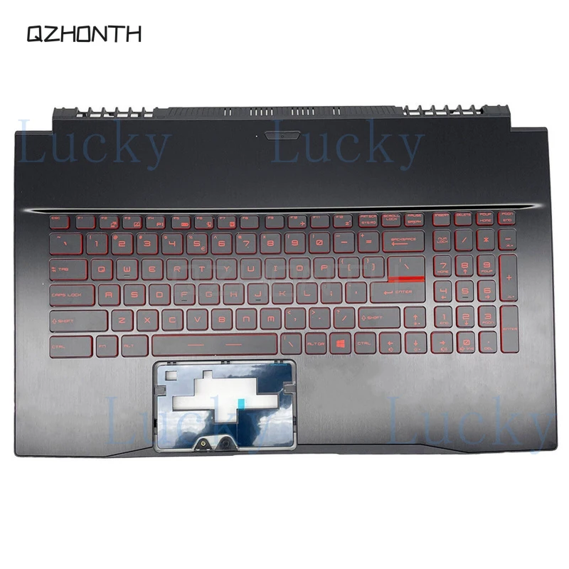 

Новинка для MSI GF75 MS-17F1 MS-17F2 MS-17F5: подставка для рук с клавиатурой и красной подсветкой, 17.3 дюйма