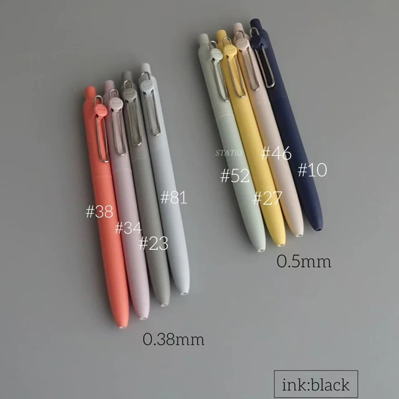 Uni Mitsubishi قلم رصاص Uniball ZENTO Basic 0.38 مللي متر/0.5 مللي متر قلم حبر جاف مائي قابل للسحب حبر جل أقلام كتابة سلسة