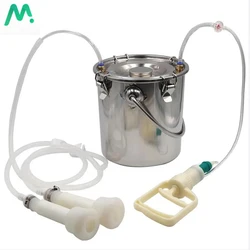 5L Manual Milking machine Stainless Steel Portable Sheep Goat Cow Machine Milking for Cows Milking Machine Sheep Farm Equipment