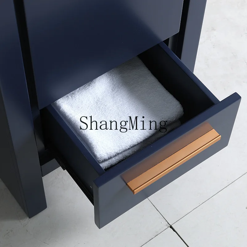 

FG ceramic basin floor-to-ceiling portable bathroom cabinet bathroom cabinet simple wind balcony hand washing combination