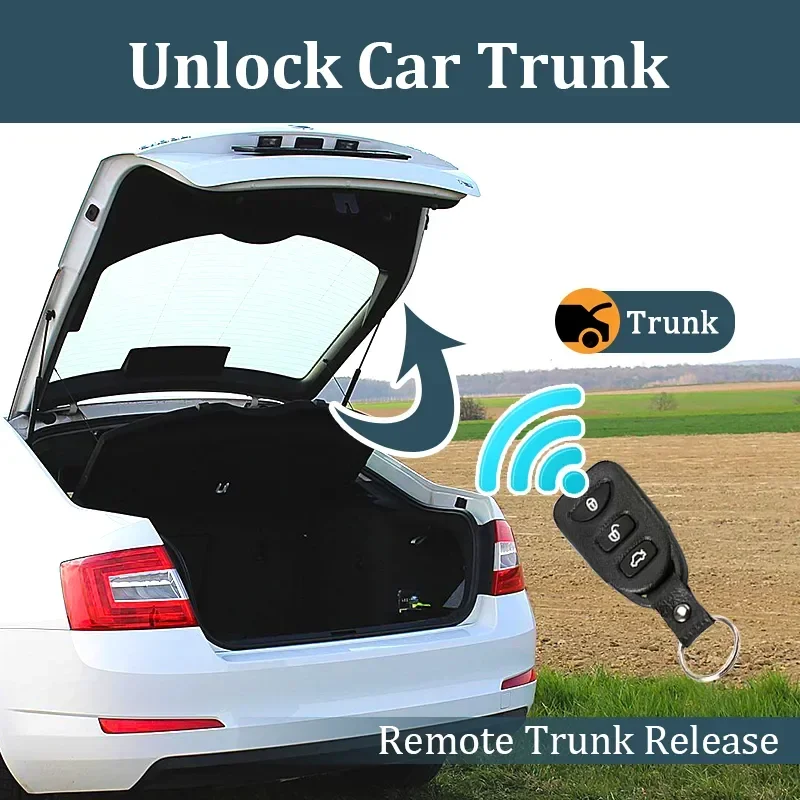 HIPPCRON 12V Auto-Fernbedienungs-Zentralverriegelungssystem Schlüsselloses Autoalarmsystem Auto-Zentralverriegelungs-Kit Fernsteuerung per App – Detail 7