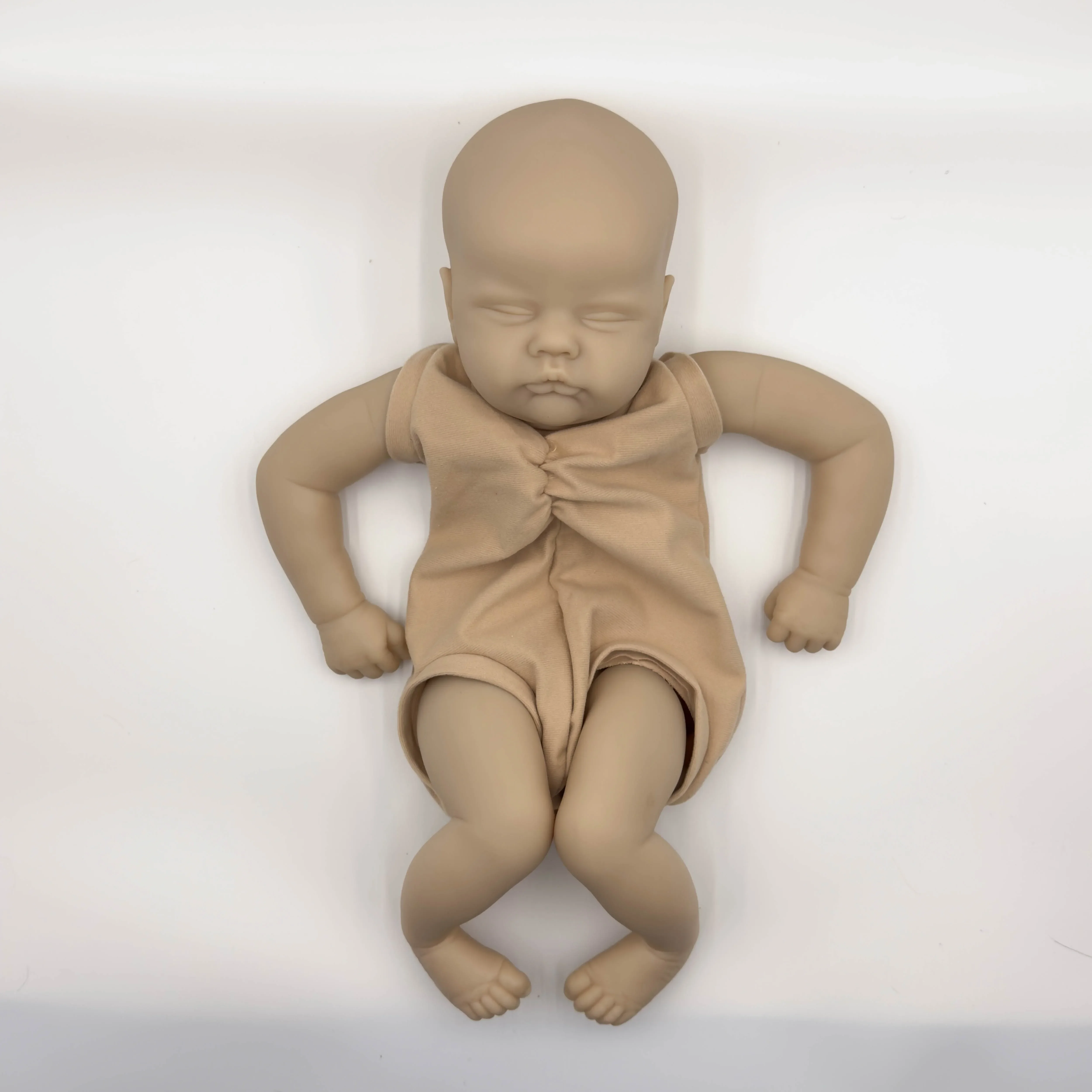 SINO-BB-Kit de muñeco realista Quinbee Original de 19 pulgadas, nuevas extremidades para dormir, bebé sin pintar, piezas de muñeca sin terminar, Juguetes DIY