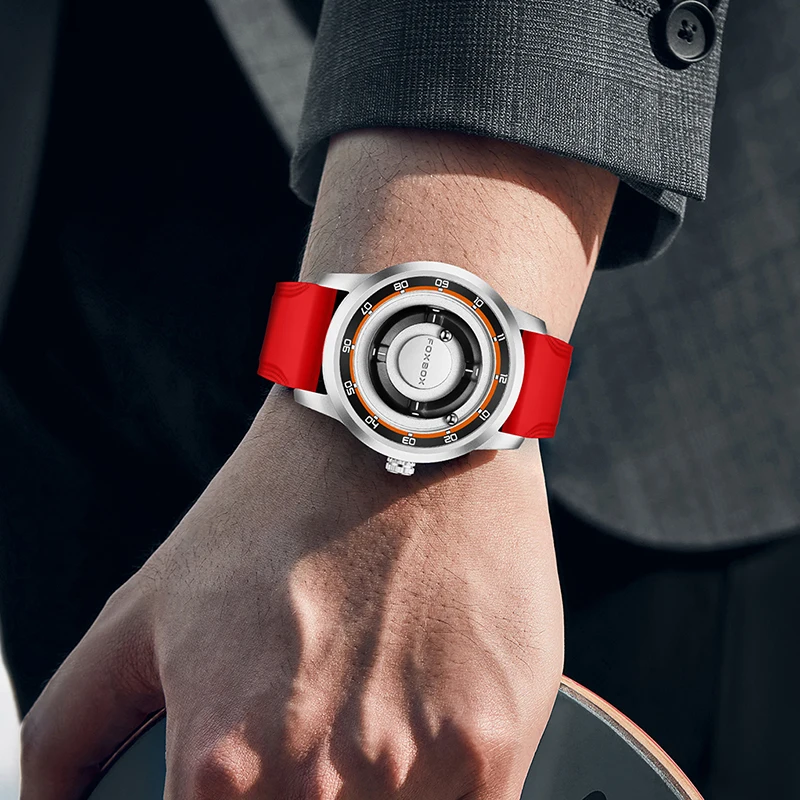 Men's Fashion Quartz Watch with Magnetic Force Quartz