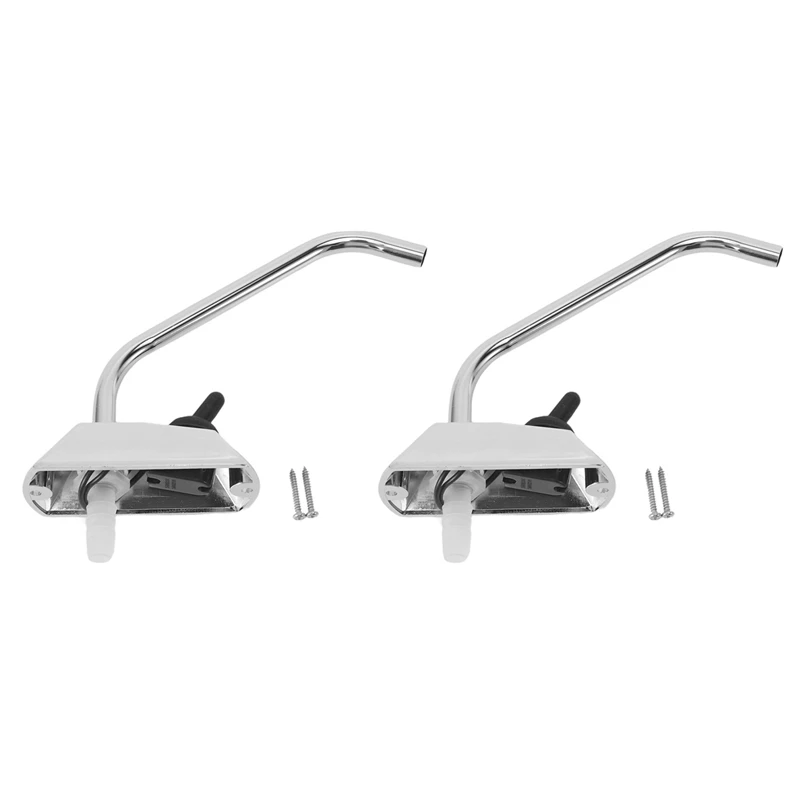 2X RV Marine Kitchen Sink Watertap 12V 360 Degree Rotation Faucet Tap For RV Camper Caravan Accessories