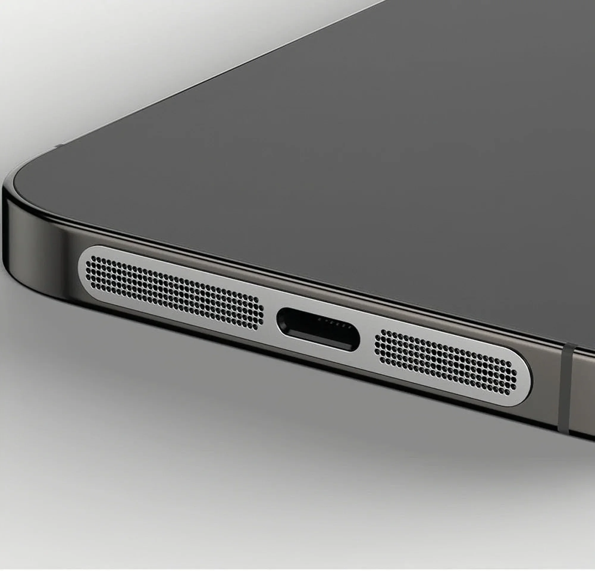 2 قطعة ملصق شبكي معدني مقاوم للغبار لهاتف آيفون 16 برو 15 14 13 12 سلسلة سماعة الأذن فتحة مكبر الصوت واقي شبكي مضاد للغبار متوافق