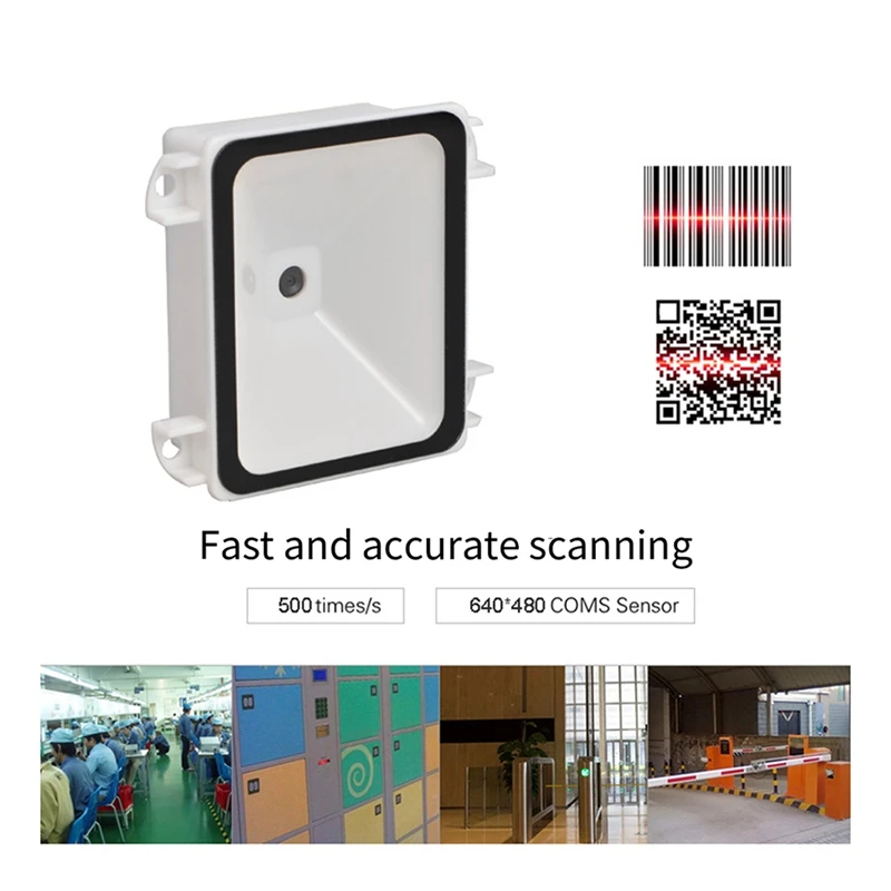 Embedded 2D Barcode Scanner USB QR Barcode Reader RS232 TTL Interface Kiosk Small Fixed Installation Barcode Printer Easy To Use