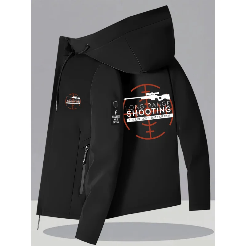 2025Sniper Print，New couple's all-weather windproof outdoor mountaineering jacket，Outerwear for men and women