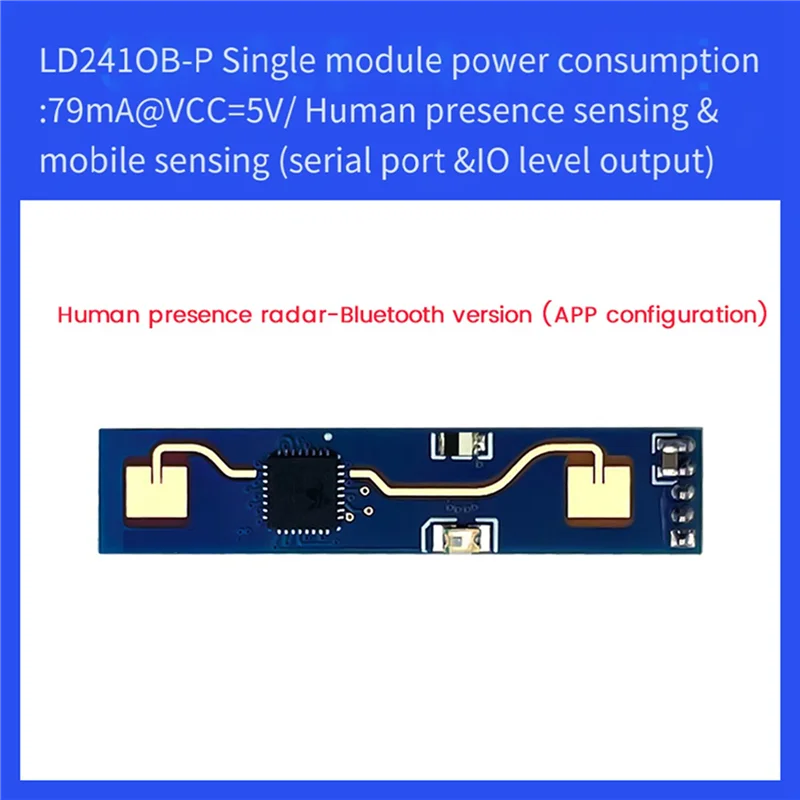 3X LD2410B 24Ghz Radar Smart Human Presence Sensing Module With BT 5V LD2420 Millimeter Wave Motion Switch Sensor-Y47A