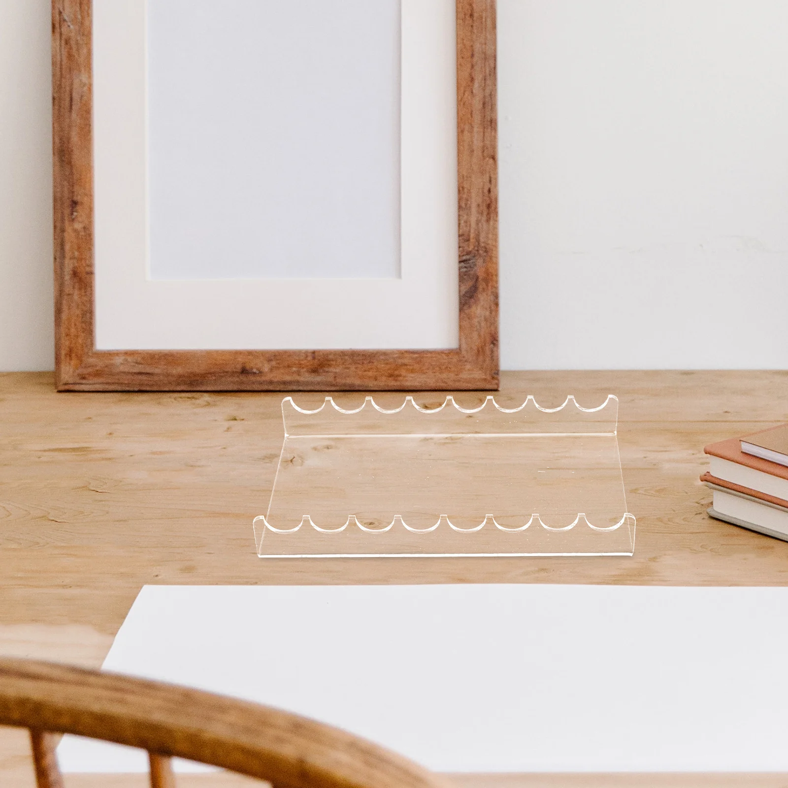 

Clear Acrylic Pen Display Stand for Office Makeup Brushes Watercolor Pens Eyebrow Pencils Craft Market Organizer