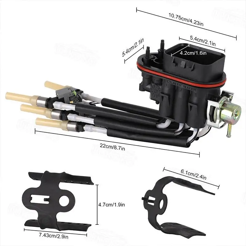 6 Cylinder 12568332 17113673 With Retaining Bracket SCPI For Chevrolet Chevy GMC GM 4.3L 1996-2005 FJ503 Spider Fuel Injector