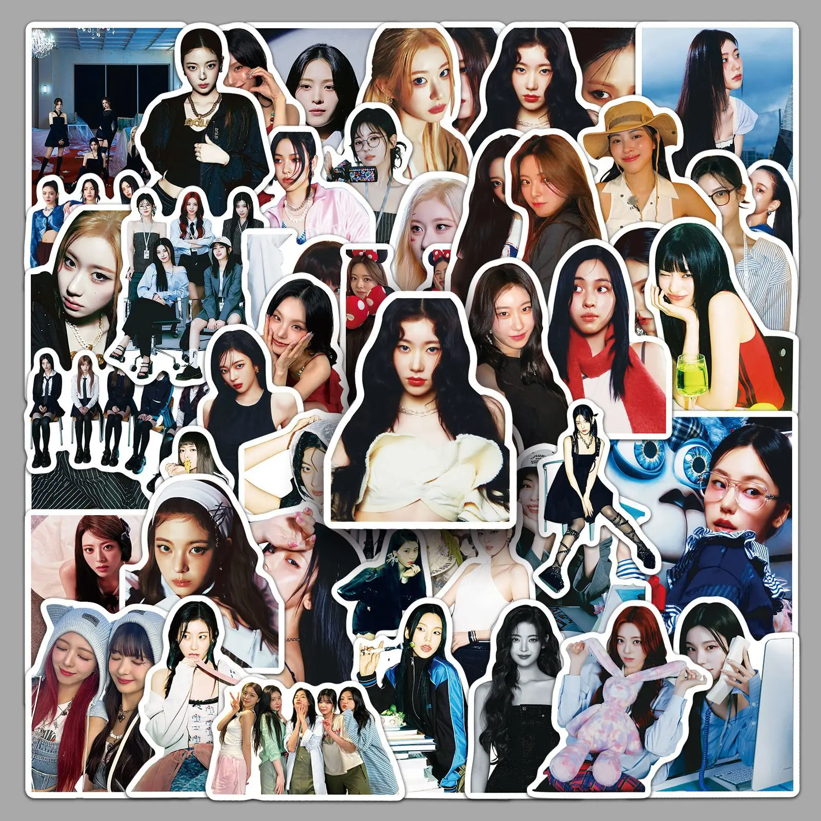 

10/50PCS Kpop Girl Group ITZY Graffiti Stickers Korean Beauty Cartoon Decal DIY Luggage Phone Guitar Cup Fridge Classic Kid Toys