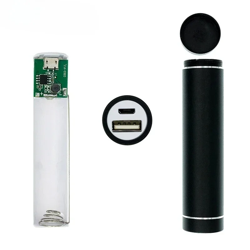 Metal No Soldering DIY Power Bank Case Kit 1 Slot 18650 Battery Holder 5V 1A USB Portable Charger for Mobile Phone