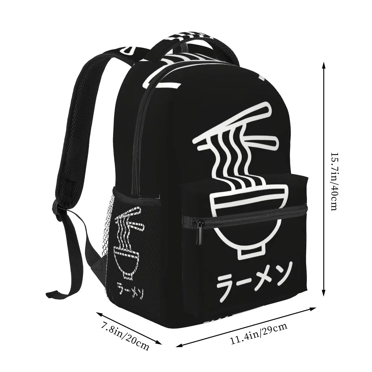 Japanese Ramen Cuisine Backpack Hot Sale Daypack Large Capacity Boys Girls BookBag School Bag Shoulder Bags for Men Women