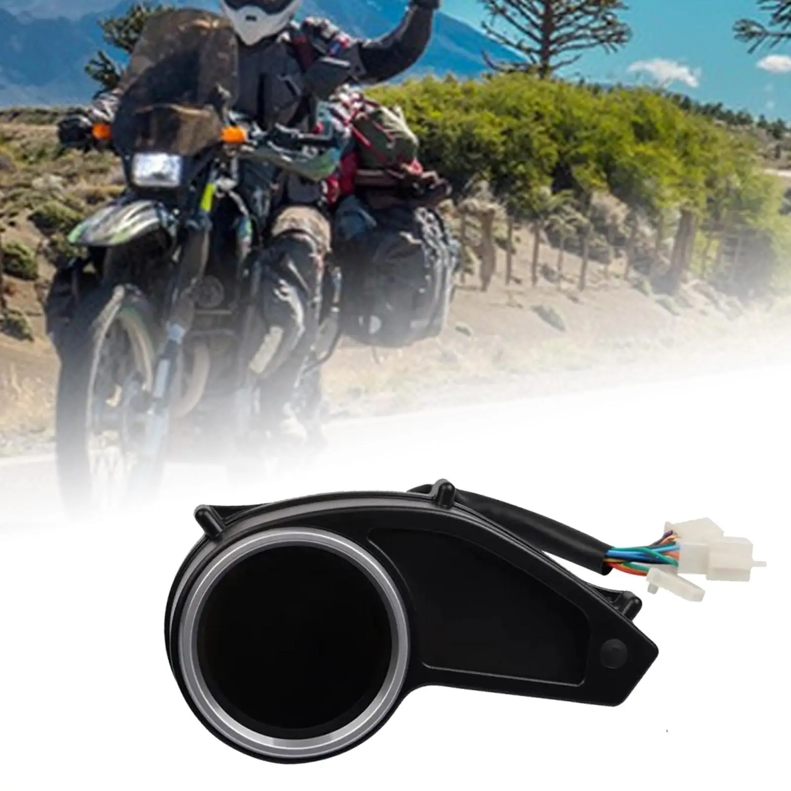 

Motorcycle Speedometer LED Light Display Assembly Outdoor Riding Replaces Tachometer for Honda Offroad CG150 XR150 XR-150L