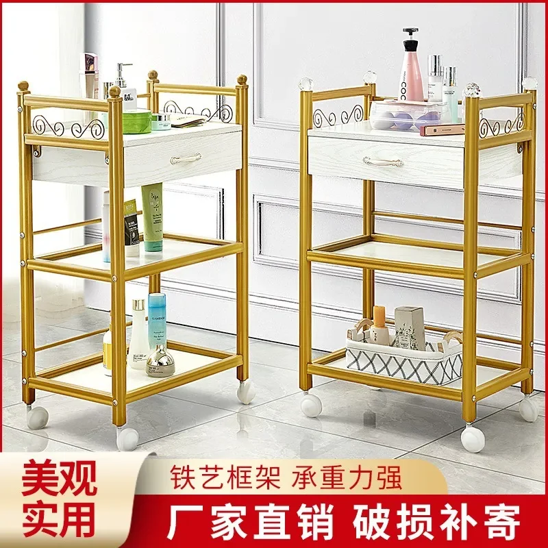美容、美容サロン向け、特別仕様、移動式収納棚、理髪店、タトゥー、刺繍用具収納、器具カート