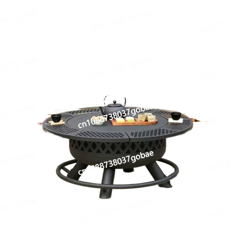 

Outdoor Grill BBQ Bonfire Basin Firewood Integrated Heating Furnace