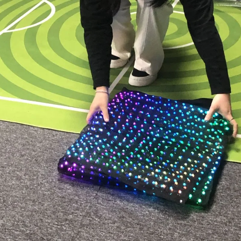 Dynamic Digital Signage Video Animation Flag LED Magic Blanket Magic Mesh for Drones Flying Show view 2