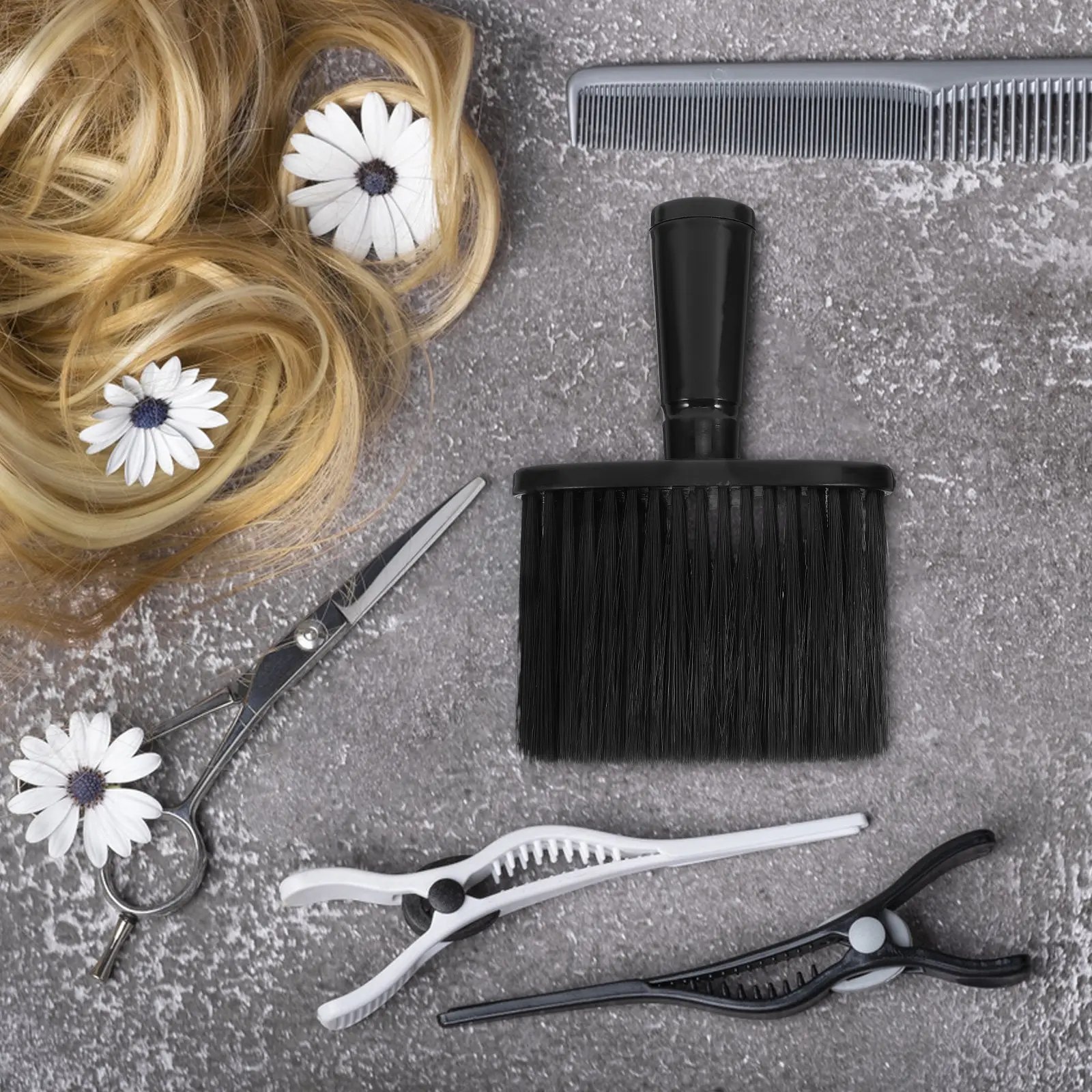 Barber Neck Duster Hair Salon Cleaning Brush Soft Bristles Haircut Dust Sweeper Broken Hair Sweep Brush Neck Face Use
