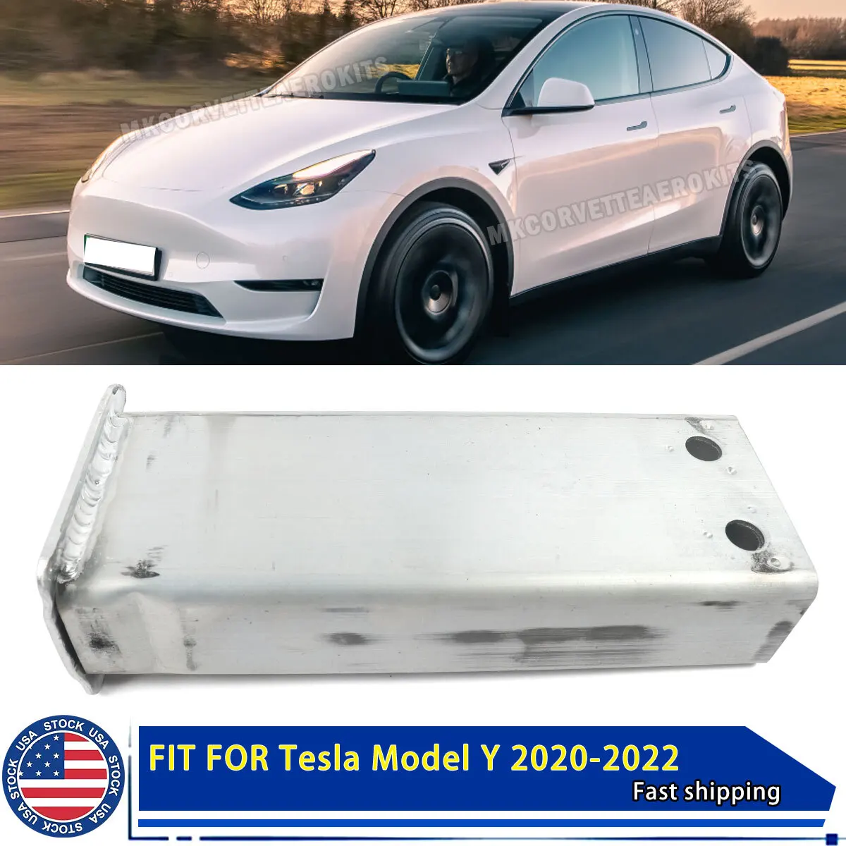 

Front Bumper Crash Box For Tesla Model 3 Y 2019 2020 2021 2022 Front Reinforcement Bar Rail Extension Bracket Crush Can Bracket