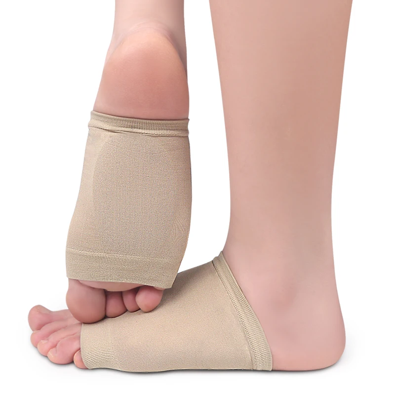 Orthotic Arch Support Insole for Flat Feet SEBS Elastic Massage Design Shock-Absorbing Foot Center Pad Sports & Daily Use Shoes