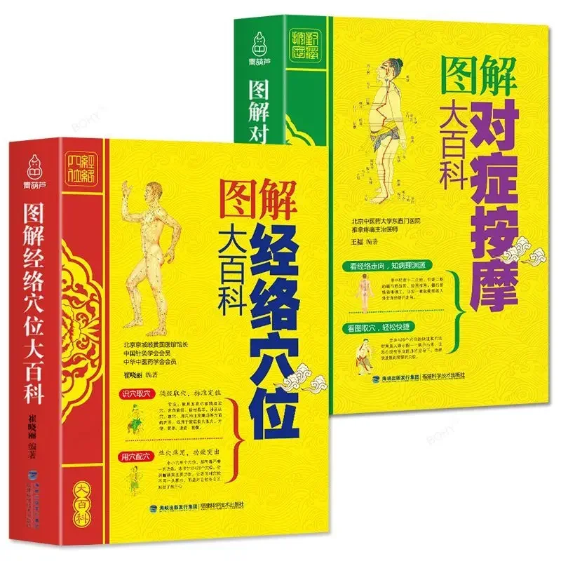 

Traditional Chinese Medicine Health Basic Theory Diagram Meridians Symptomatic Massage Tutorial Whole Body Acupoint Books