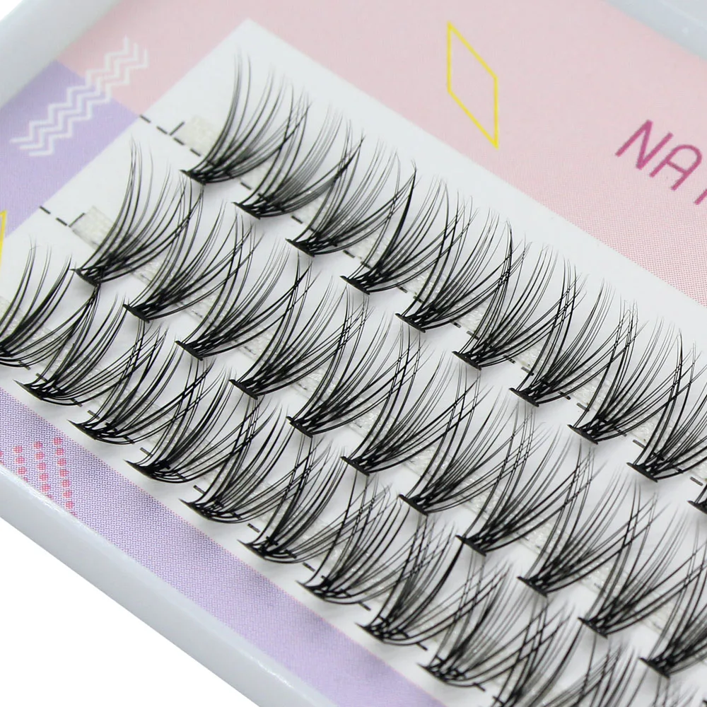 Good Quality Basic Silk Flare Individual Eyelash Extension False Professional Cluster Mink Lashes Natural Faux Makeup Eyelashes