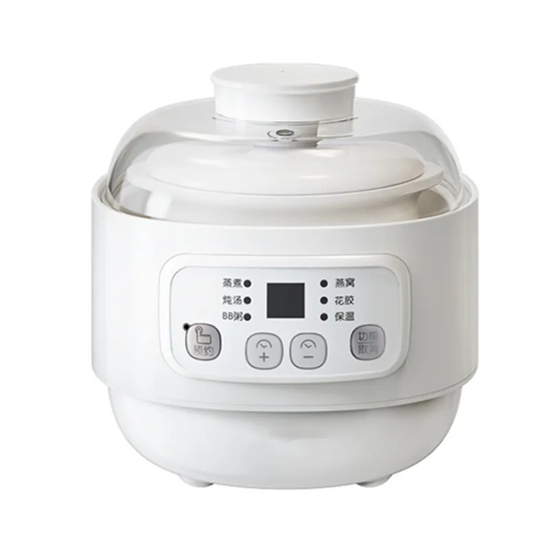 

0.8L Electric Stewing Cooker Automatic 220V Household Baby Food Cooking Machine Multicooker Slow Stewer