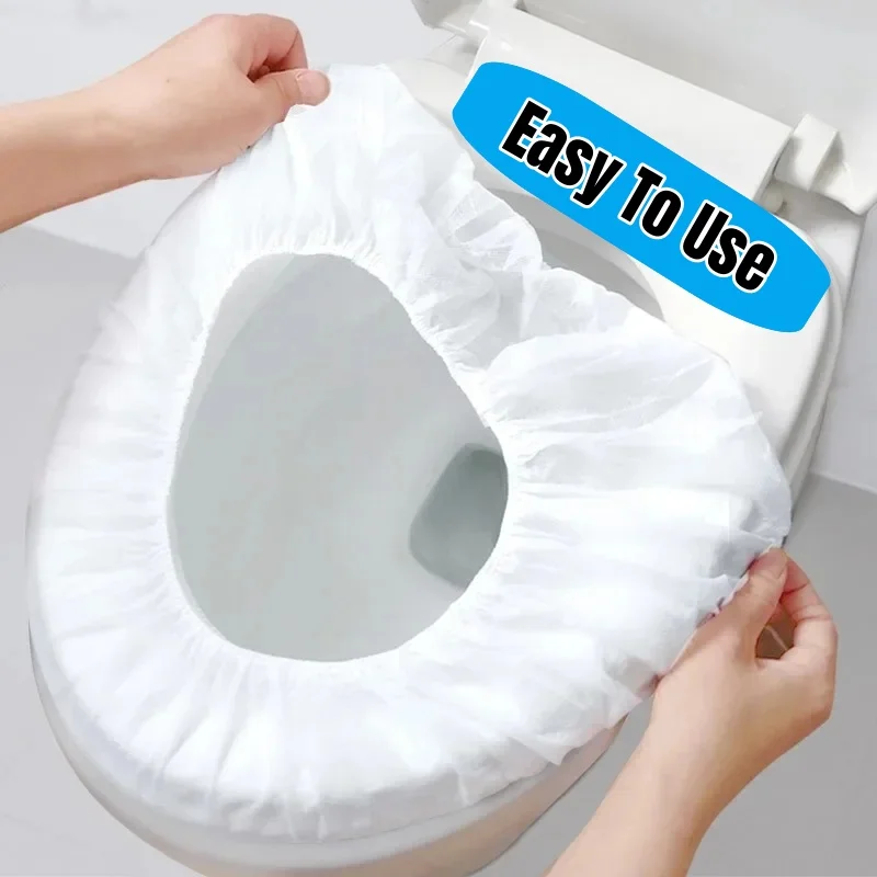 Disposable Bathroom Accessories Toilet Toilet SeatS Cover Seats Travel Stickers Portable Cushion Paper Maternal Non-woven Fabric