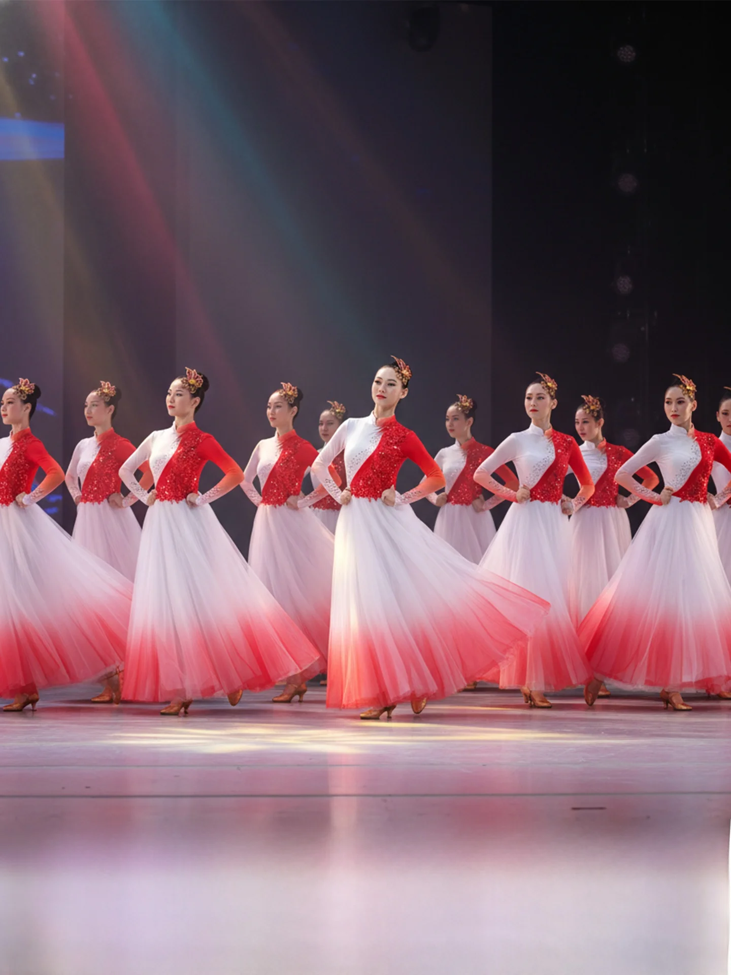 Modern Dance Performance Costume Big Skirt Opening Dance  Year Spring Festival Evening Show Traditional National Women's... - view 3