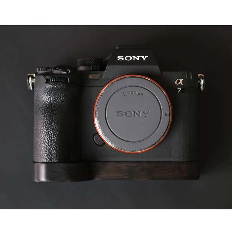 A7M4 Extension Grip Ebony Wood Handle for Sony A7M4 A7IV Hand Grip