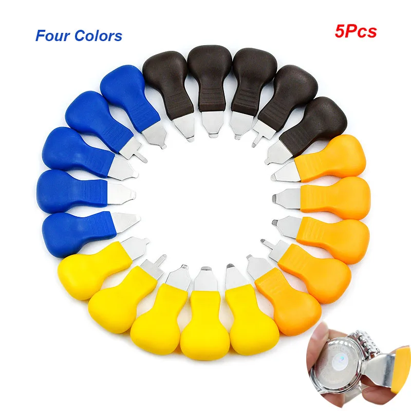 5 Stks/partij Horloge Reparatie Tools Kit Horloge Wrik Mes Hoesje Opener Achterkant Cover Verwijderaar Sleutel Vervangende Opening Tool Accessoires