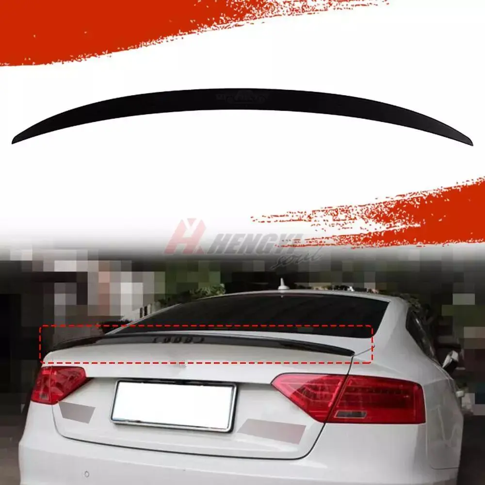 

For Audi A5 8T8 Sportback 4-Door 2009 2010 2011 2012 2013 2014 2015 2016 ABS Car Rear Trunk Spoiler Car Tail Wing Decoration