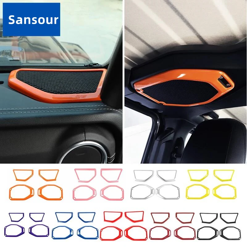 

Car Door A Pillar Roof Speaker Decoration Cover for Jeep Wrangler JL Gladiator JT 2018-2023 Interior Accessories