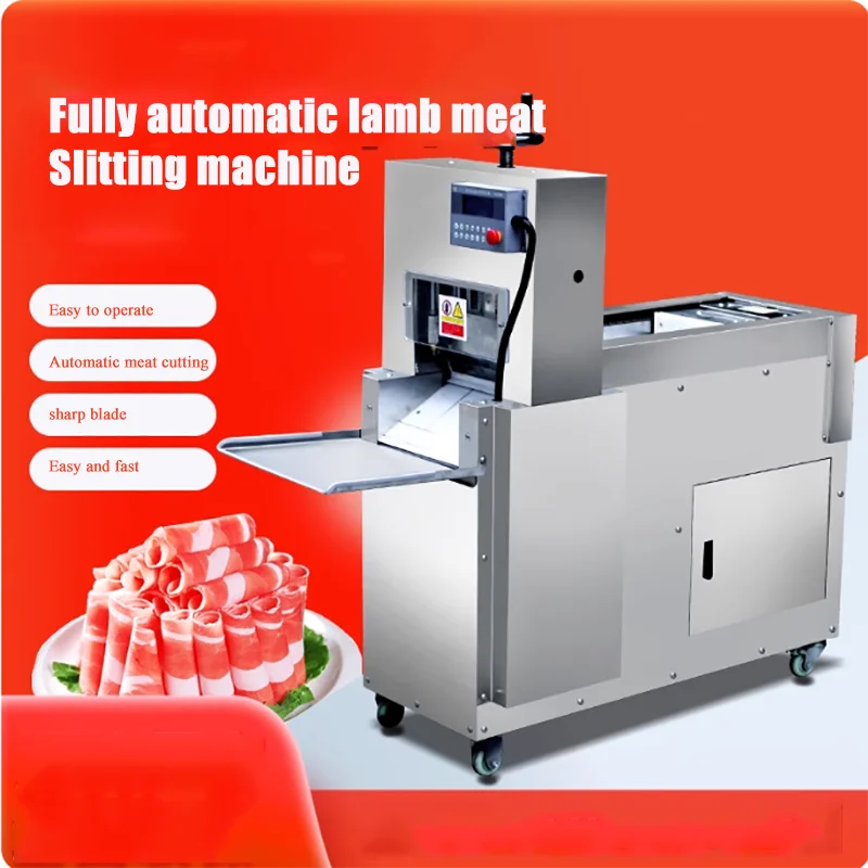 

Wholesale Automatic Industrial Thickness Adjusted Electric Frozen Meat Slicer Cutting Machine
