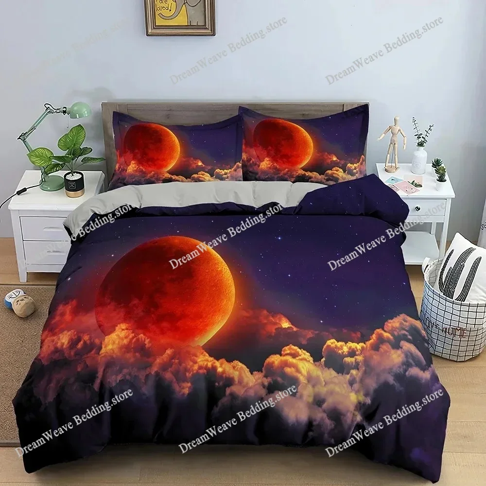 

3D Print Natural Scenery Moonlight Shadow Bedding Set Duvet Cover Bed Set Quilt Cover Pillowcase Comforter King Queen Size Boys9