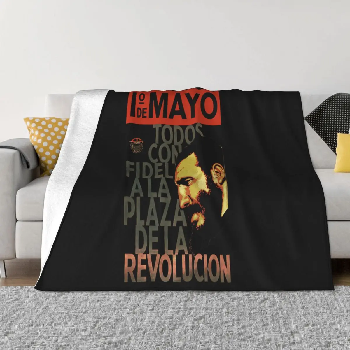 1 May Poster Of The Revolutionary Team Cuba Kuba Havanna 1965 Hip Hop Autumn Science Throw Blanket