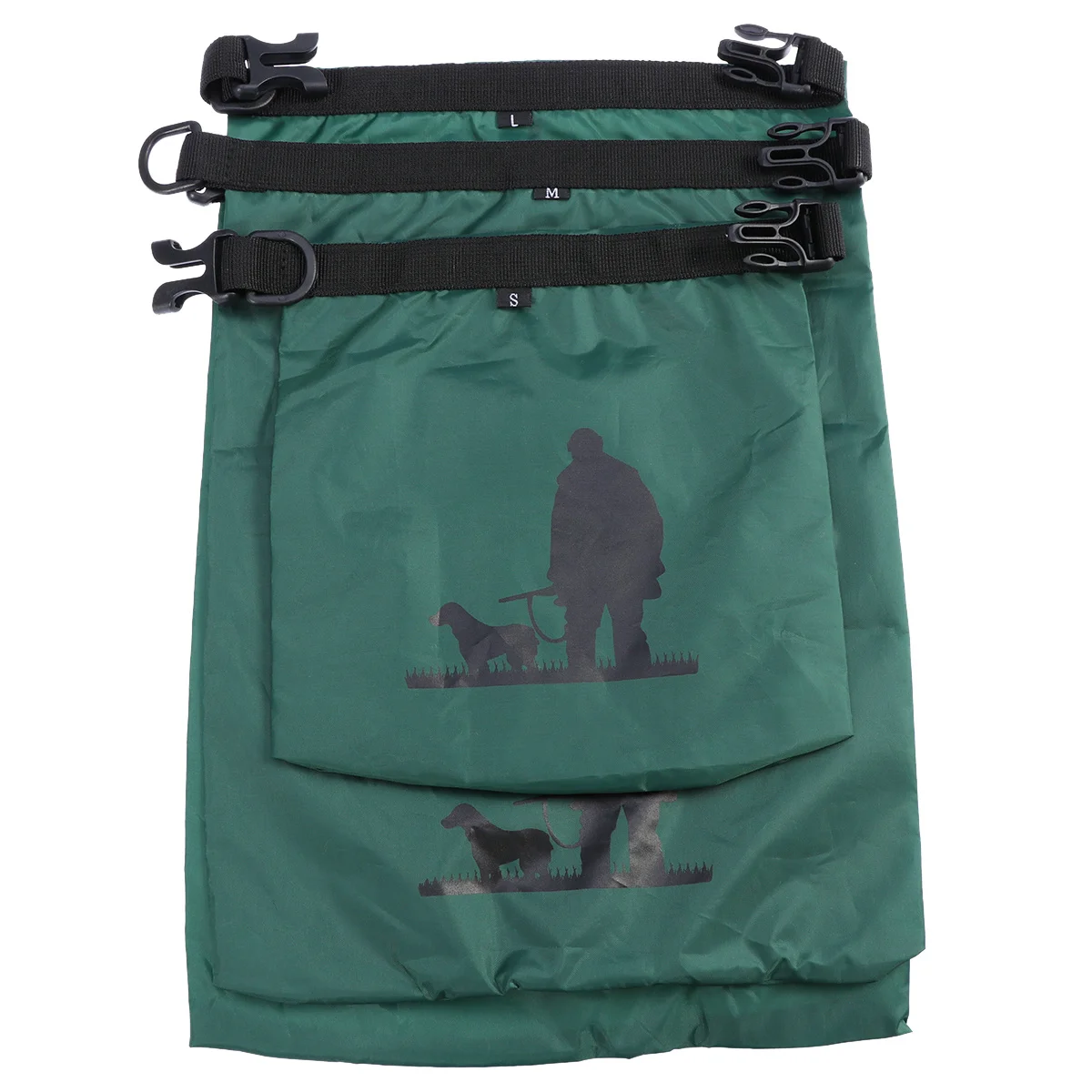 

3pcs 15L+25L+35L Waterproof Dry Bag Storage Pouch Bag for Camping Boating Kayaking Rafting Fishing (Army Green)