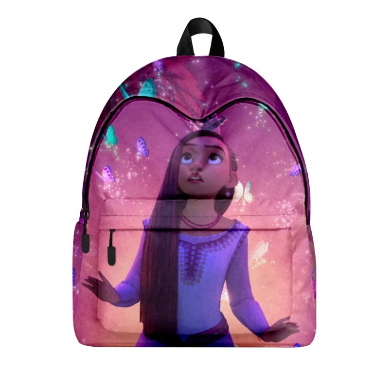 New Disney Wish zaino Kawaii Asha Princess zaino zaino per studenti di grande capacità borsa da viaggio per cartoni animati regalo di compleanno per