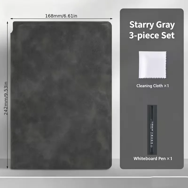 Erasable Whiteboard Notebook for Math Formulas Work Notes Vocabulary Memory - Effortless Writing And Easy Erasing