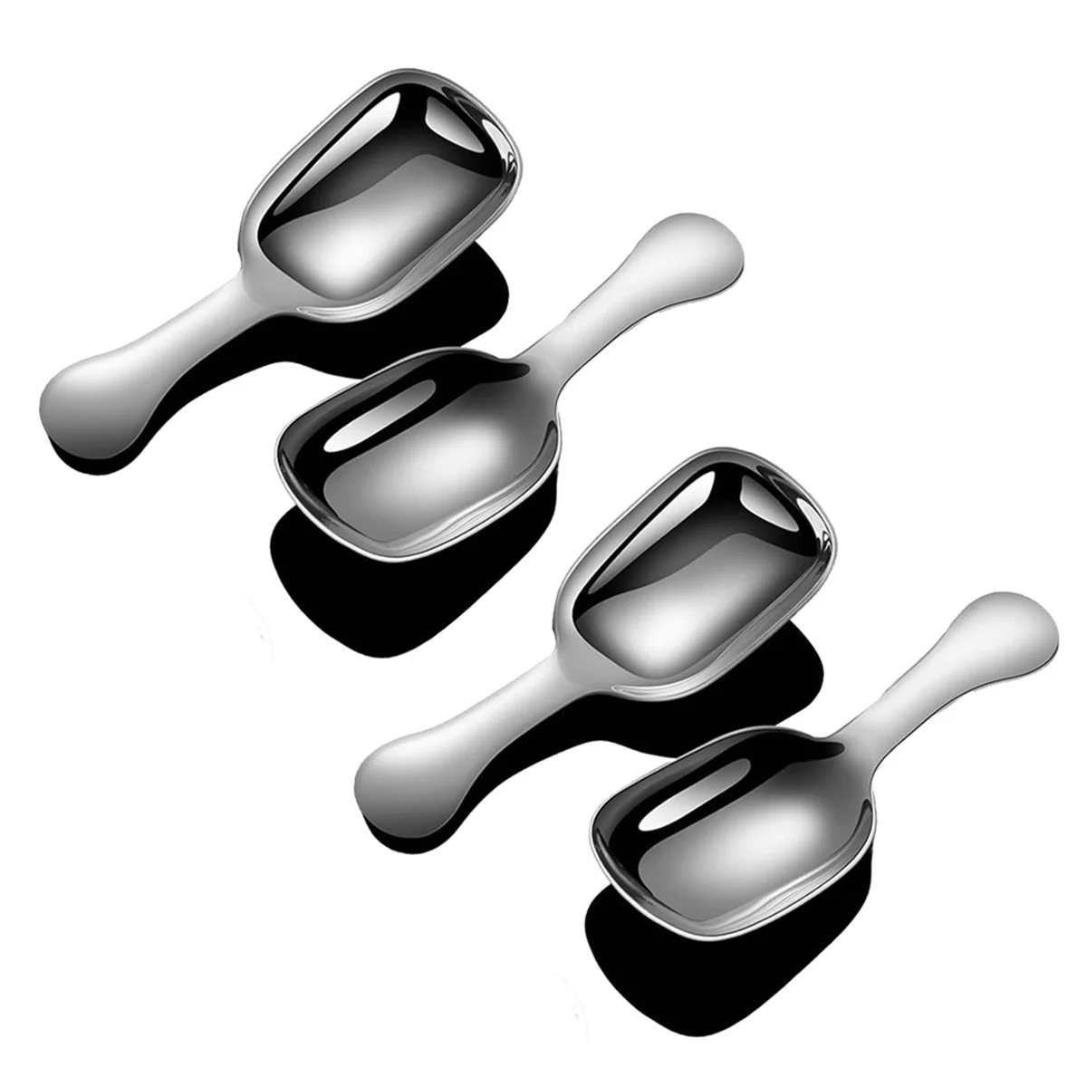 

Stainless Steel Coffee Scoop, Ground Coffee Measure Scoop Set,Bean Espresso Milk Powder Tea Short Handled Scoop