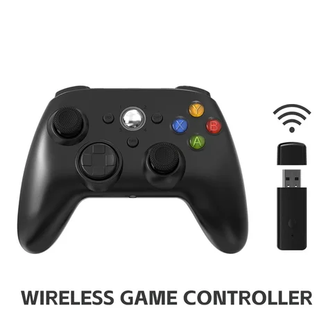 Controlador inalámbrico para Microsoft Xbox 360 Slim Console y PC Windows 7/8/10, mando de doble vibración con Turbo
