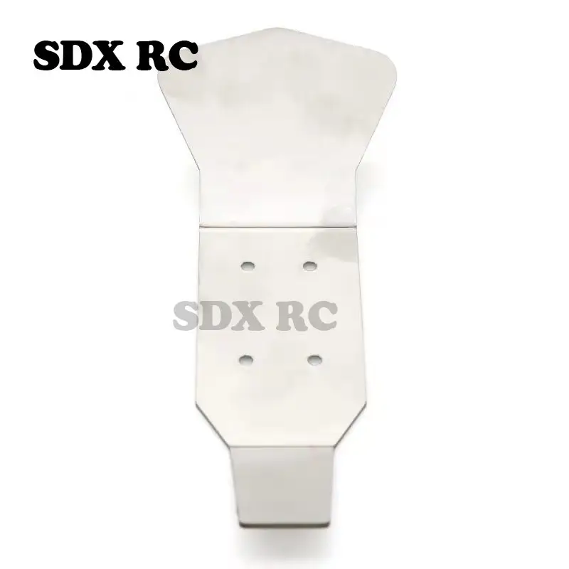 1 Set Stainless Steel Metal Bumper Chassis Armor Protection Skid Plate For 1/10 RC Car Slash 4x4 dead mouse 727