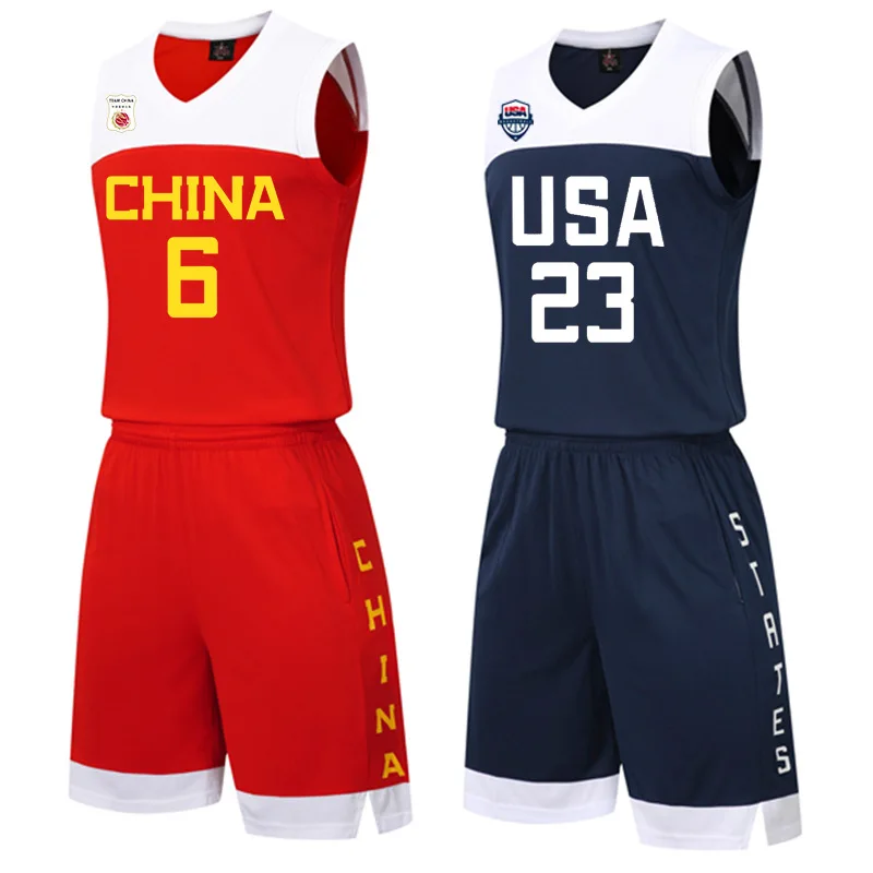 

Basketball Set Men Summer Jersey National Children'S Vest Uniform Yi