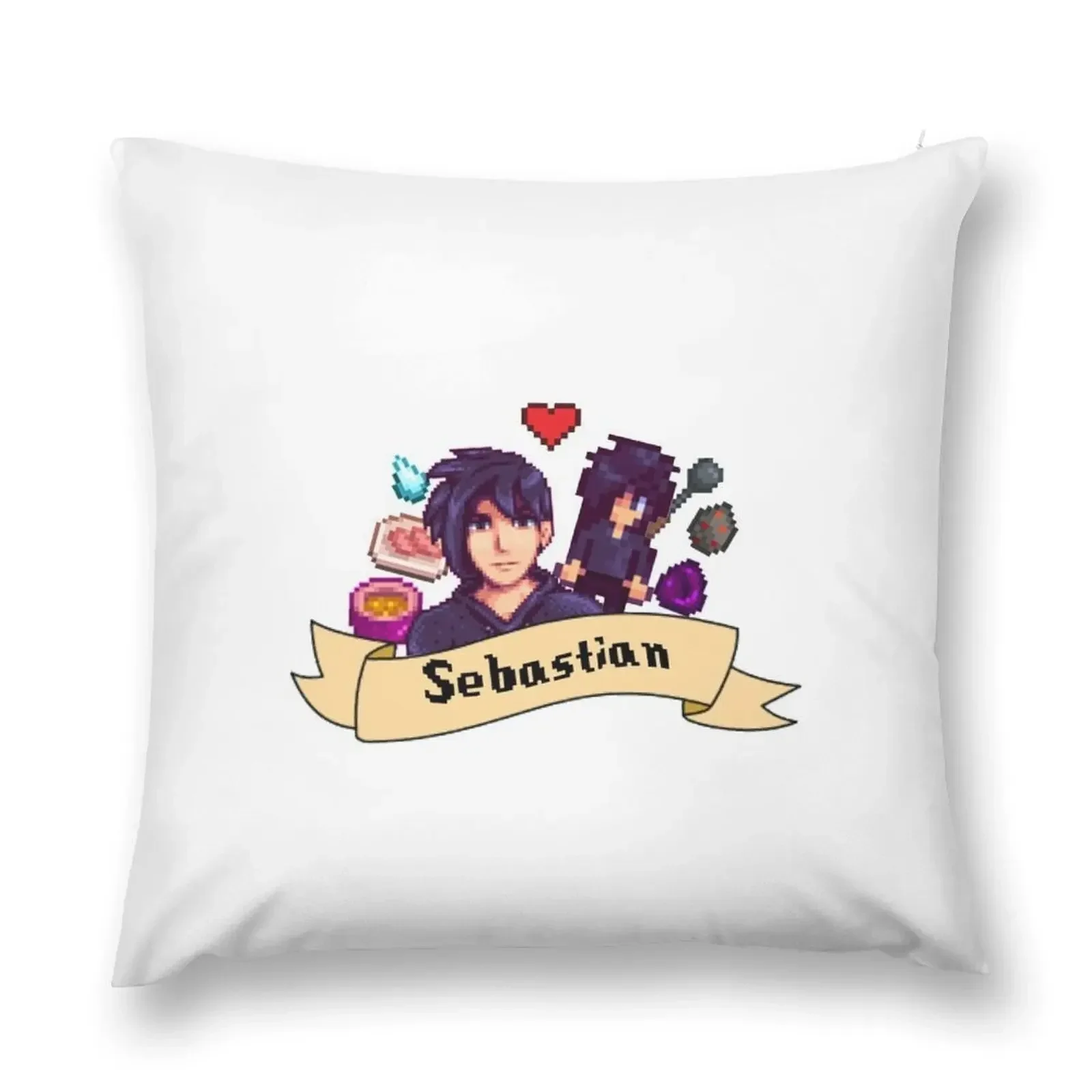 

Stardew Valley- Sebastin Throw Pillow Cusions Cover Sofas Covers pillow