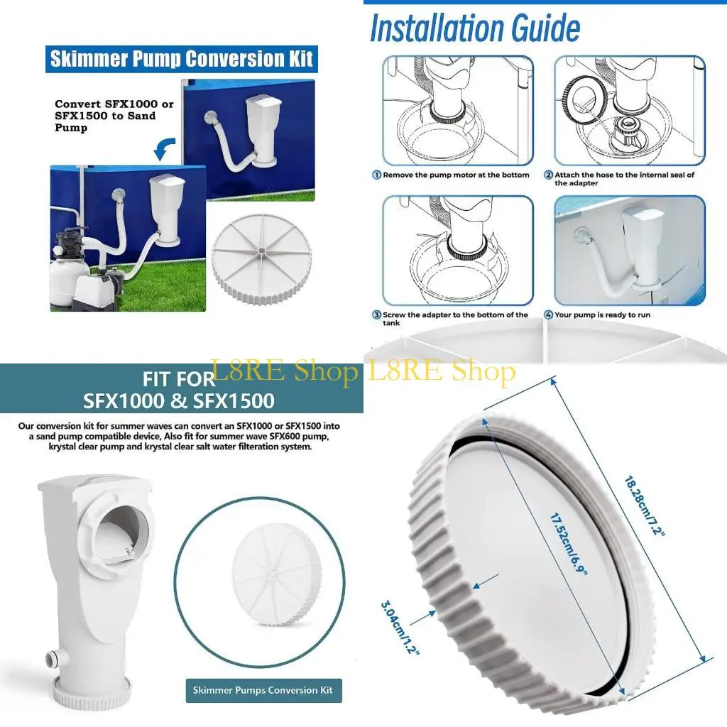 L8RE FACUUM محولات استبدال قطع الغيار غطاء المقشدة لموجة الصيف RX #1