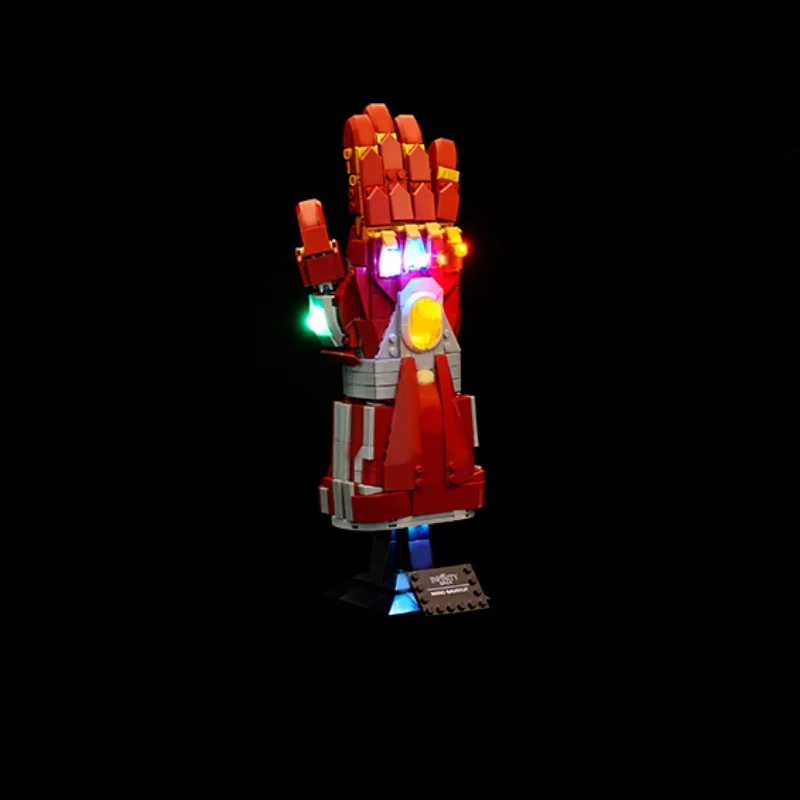 DIY LED Lighting Set For Infinity Hand Model Building Blocks Upgrade Light Mod Parts (Not Include Bricks)